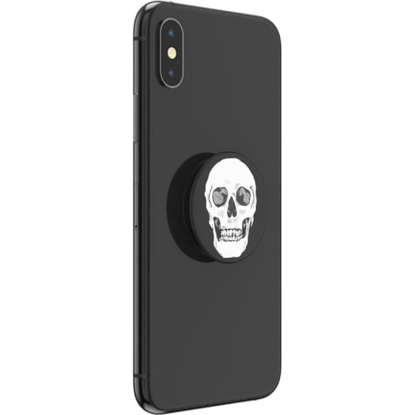 PopSockets PopGrip -pidike, Shaky Bones White
