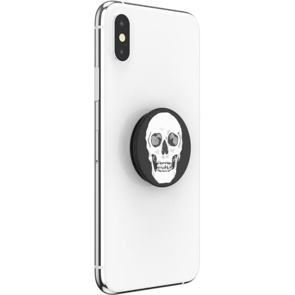 PopSockets PopGrip -pidike, Shaky Bones White