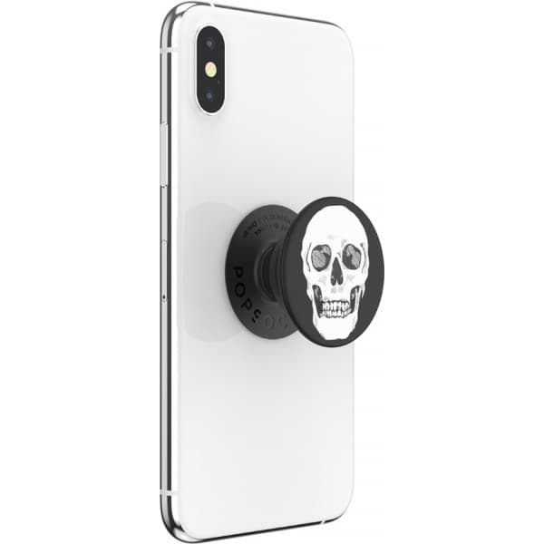 PopSockets PopGrip -pidike, Shaky Bones White