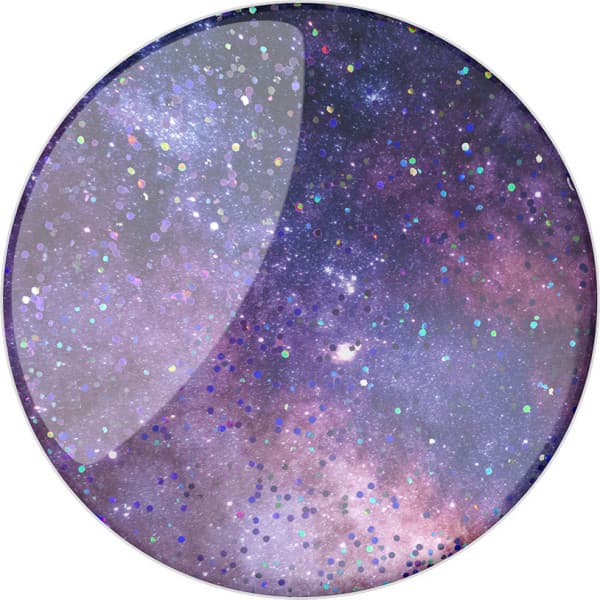PopSockets PopGrip -hållare, Glitter Nebula Multifärg
