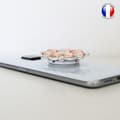 Miniatyrbild 4 av 4: Stöd för hopfällbar mobiltelefon för KXD A1 5,71" Tum Super Design Diamant - Diamant Rosa &amp; Vit