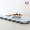 Miniatyrbild 4 av 4: Vikbar mobiltelefonhållare för LG V60 ThinQ Super Diamond Design - Svart &amp; vit diamant
