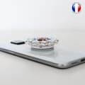 Miniatyrbild 4 av 4: Vikbar mobiltelefonhållare för Xiaomi Mi 10T Super Diamond Design - Röd &amp; vit diamant