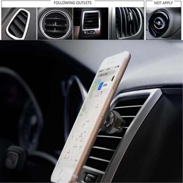 PH26 magnetisk biltelefonhållare för luftventil 360° rotation Bärbar hållare för Asus Zenfone 8