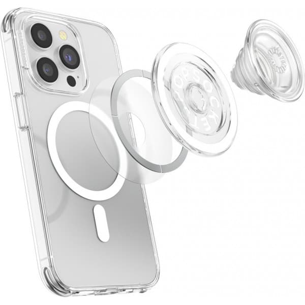 PopSockets PopGrip for MagSafe -pidike, kirkas