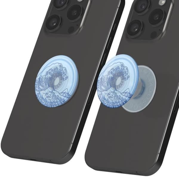 PopGrip Design Plant Ocean för Smartphone, Ring och Universal Hållare Popsockets Blå