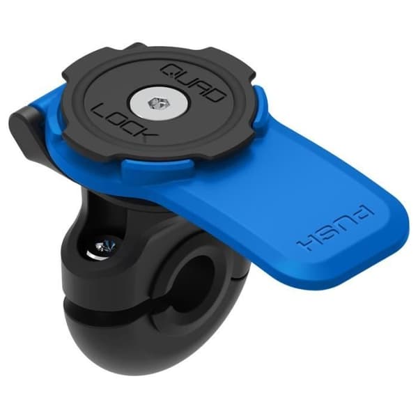 QUAD LOCK smartphonehållare för backspegelfäste Svart, Blå