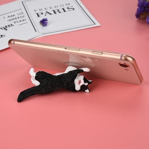 Söt Cartoon Cat Phone Sucker Bracket Simulering Animal Model Phone Bracket BK