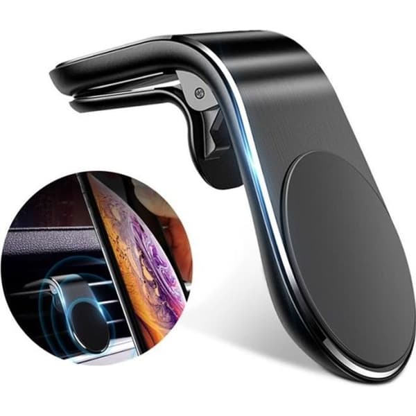 Magnetisk metall Biltelefonhållare Luftventil Clip Mount Magnet Mobilhållare För iPhone I Bil