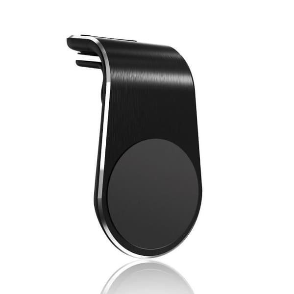Magnetisk mobiltelefonhållare Clip Magnetisk billuftventilhållare för mobiltelefon GPS svart