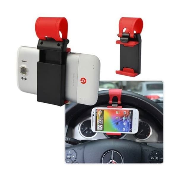Universal Car Rat Wheel Clip Mount Hållare för Smart Phone GPS