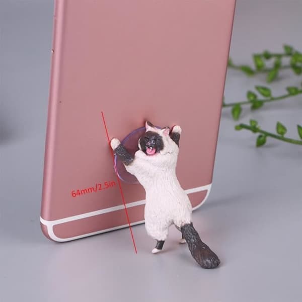 Söt Cartoon Bilhållare Telefon Cat Universal Sugkopp Bilhållare för Sumsung Huawei LG iPhone X XS 8 7