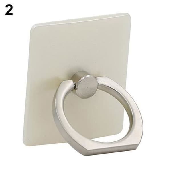 360 graders fingerring Sticky Hållare Stativ Hållare för iPhone Samsung iPad Tablet Vit