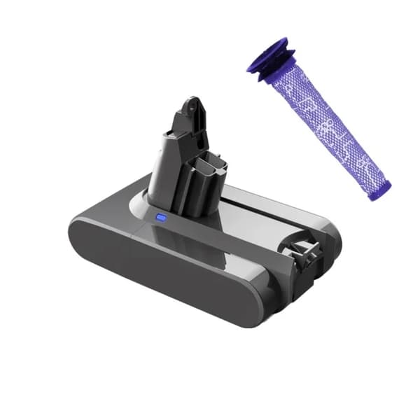 Dysonin vara-akku, 216V, 6000mAh, 2 Akun suodatin
