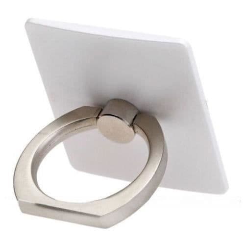 Ringstöd för SAMSUNG Galaxy Alpha Universell 360 Rotationsring (VIT)