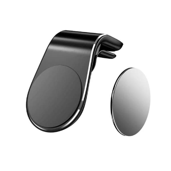 Magnetisk bilsughållare 3M Sticker Stabil Clip för de flesta smartphones Svart