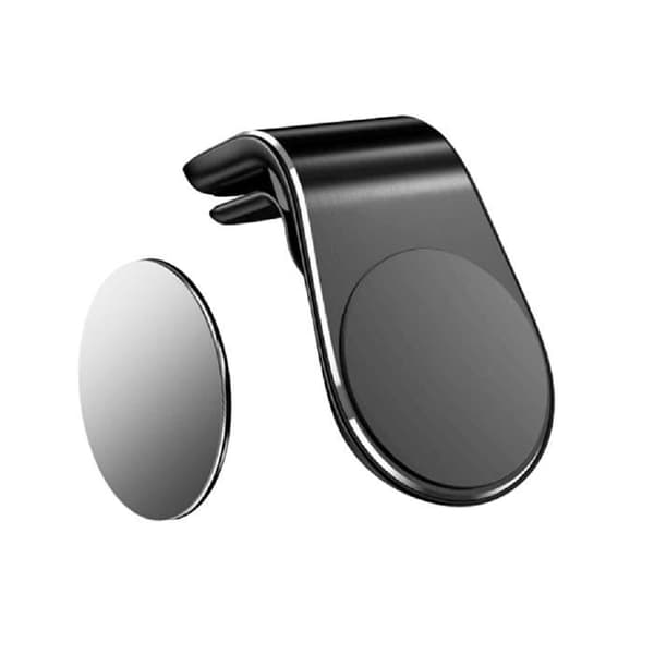 Magnetisk bilsughållare 3M Sticker Stabil Clip för de flesta smartphones Svart