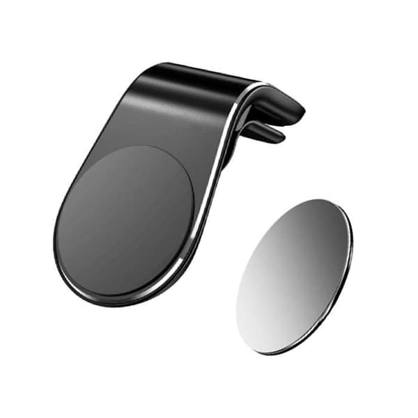 Magnetisk bilsughållare 3M Sticker Stabil Clip för de flesta smartphones Svart