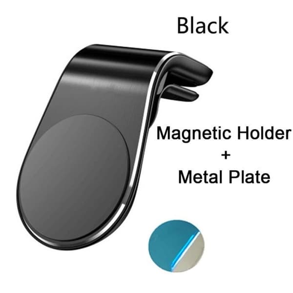 Magnetisk bilsmartphonehållare, tumstelefonhållare, L-typ, bilhållare - svart - ARIE310