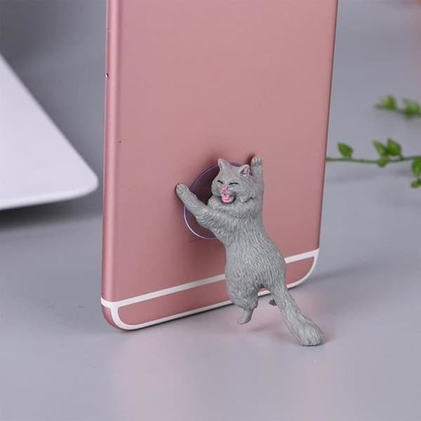 Söt Cartoon Bilhållare Telefon Cat Universal Sugkopp Bilhållare för Sumsung Huawei LG iPhone X XS 8 7