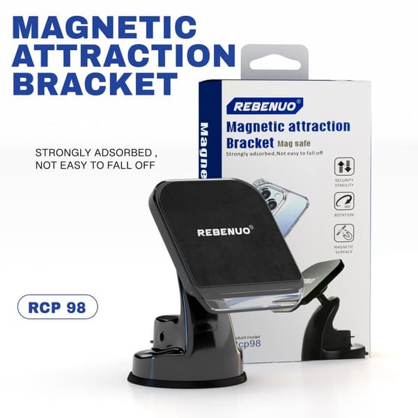 Magnetisk Mobilhållare | Stark Magnetfäste | Säker och Stabil
