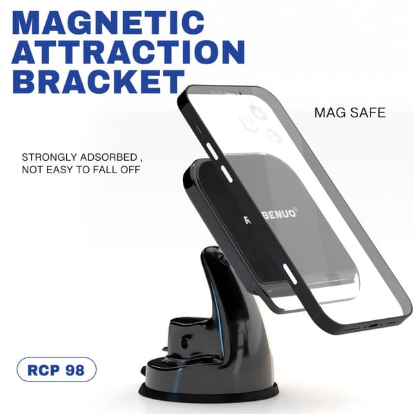 Magnetisk Mobilhållare | Stark Magnetfäste | Säker och Stabil