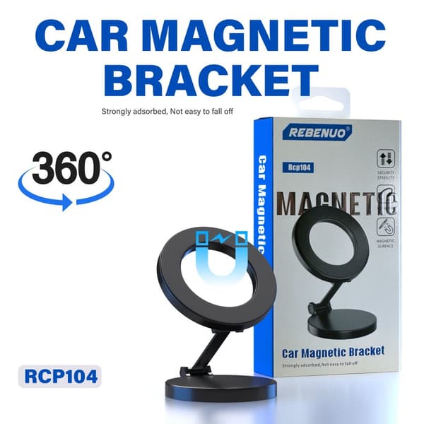 Säker Magnetisk Mobilhållare med 360° Rotation