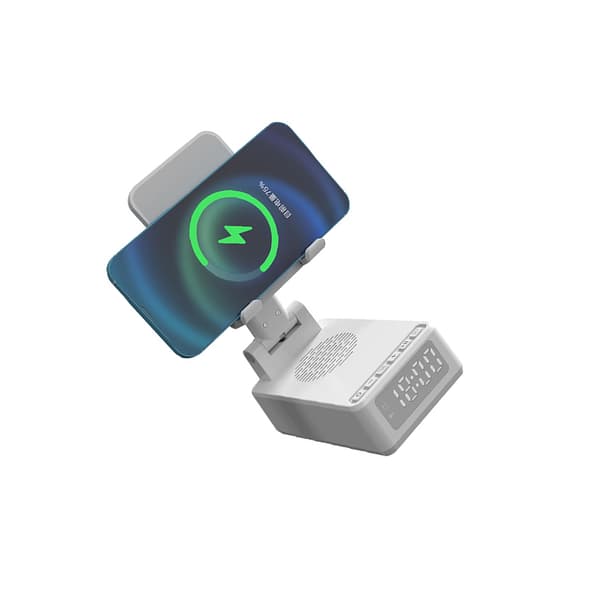 INF Mobiltelefonholder højttaler med 15W trådløs opladning