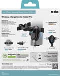 Miniatyrbillede 3 af 3: SBS Wireless Charge Gravity Pro Fan Grill Telefon Holder Bil med Klemme - Sort
