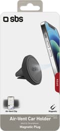 Miniatyrbillede 1 af 3: SBS Ventilation Grill Telefon Holder Bil med Magnet - Sort