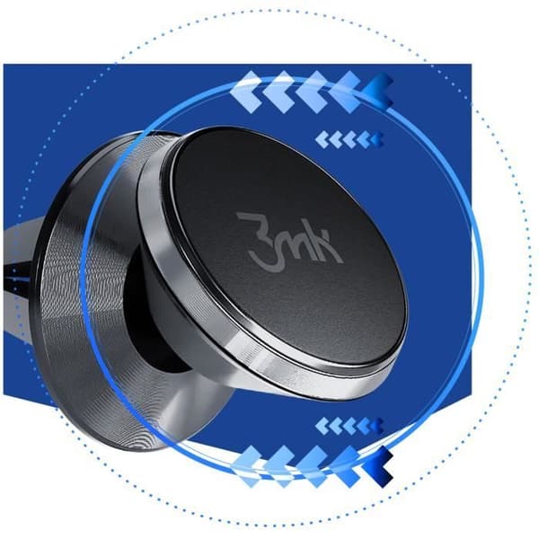 Bilhållare för Compact Magnetic Smartphone High Performance 3mk Svart