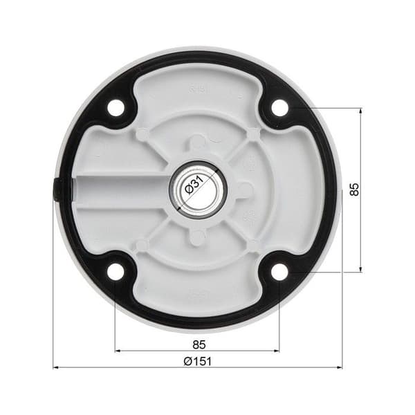 HIKVISION Stödpendel för kupolkameror - DS-1271ZJ-140-DM45 Vit
