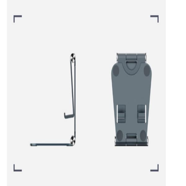 INF Foldbar, drejelig mobiltelefonholder i aluminiumslegering