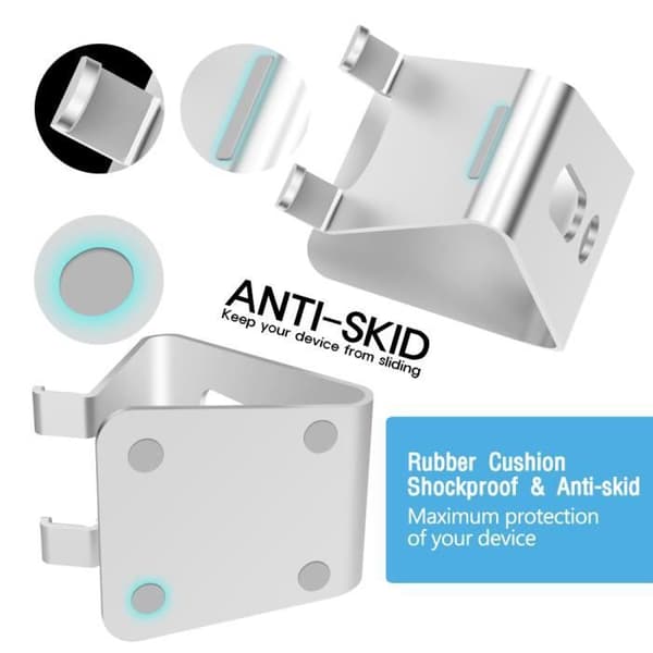 Mobiltelefonhållare, Universal Desktop Hållare i aluminium - Svart