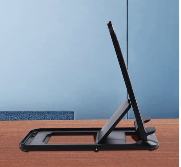 INF Sammenfoldelig skrivebordsstativ til telefoner og tablets