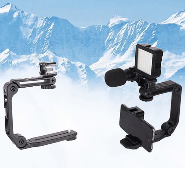 INF Mini Vikbar Trippel Hot Shoe Bracket