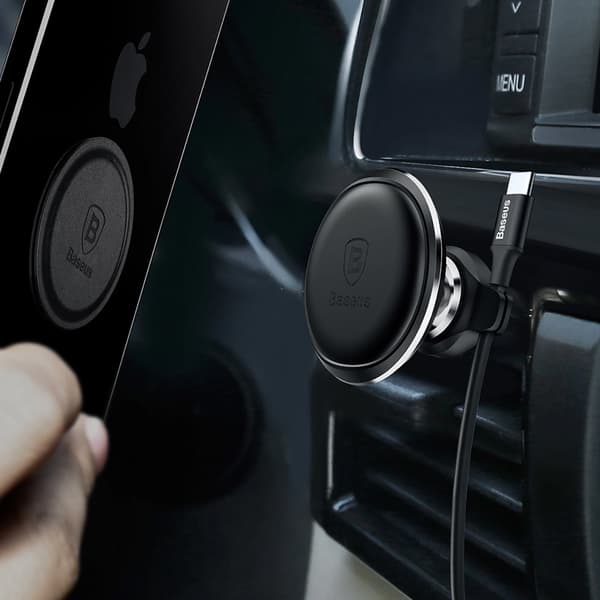 Magneettinen autoteline tuulettimen ritilöille, jossa on 360 asteen kierto ja vahvat magneetit