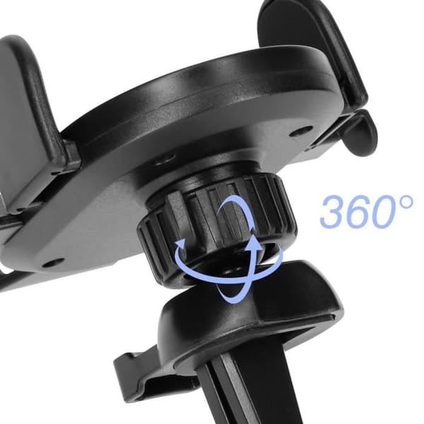 Smartphonesupport - AVIZAR - Vennus - 360° roterbar - Luftventil - Kompatibel 60-90mm