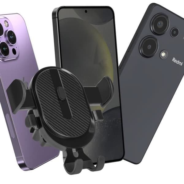 Smartphonesupport - AVIZAR - Vennus - 360° roterbar - Luftventil - Kompatibel 60-90mm