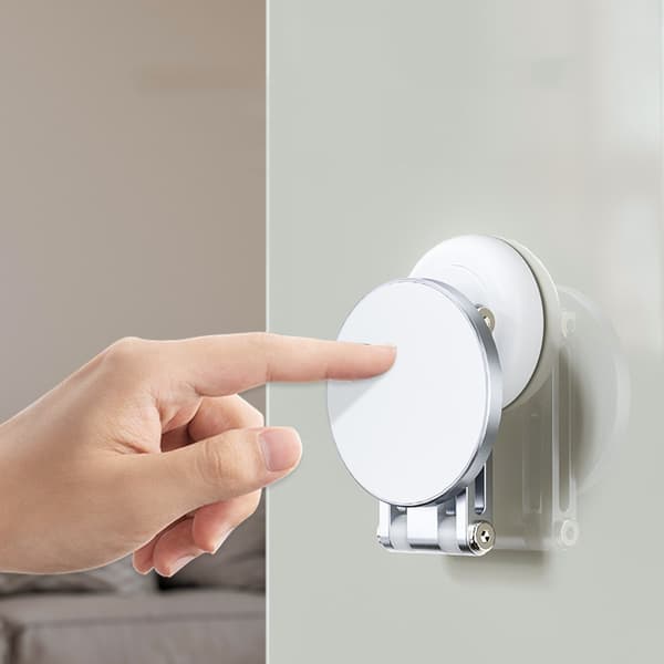 INF 180-graders justerbart sammenleggbart magnetisk telefonstativ Hvit