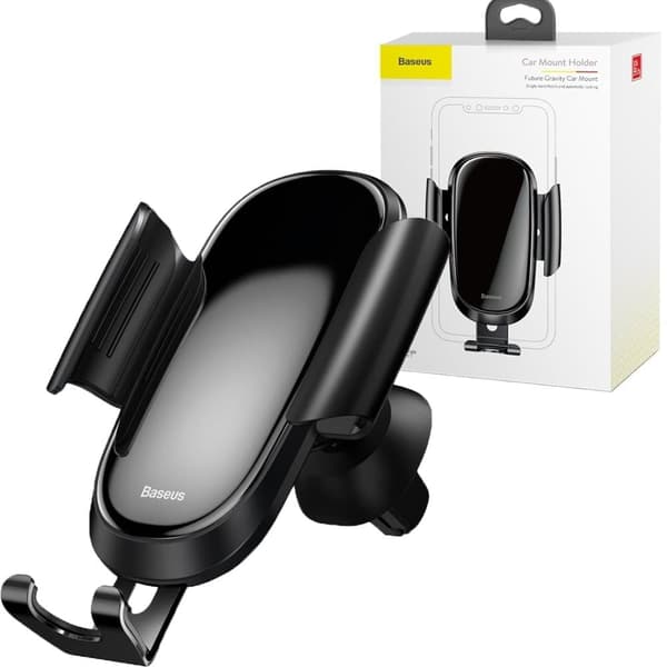 Baseus Future Gravity Car Mount gravity bilfeste for luftventil svart (SUYL-WL01) Svart