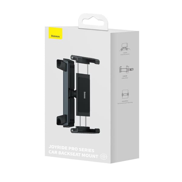 Baseus JoyRide Pro bilfeste for telefon/nettbrett med nakkestøtte, svart