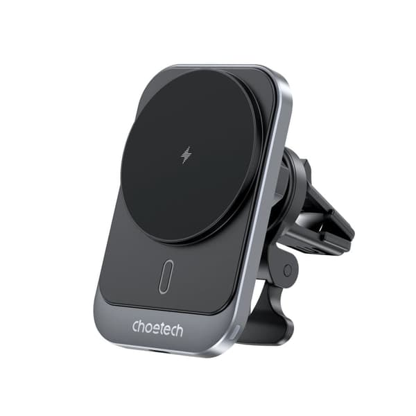 Choetech T206-F Bilfeste med 15W induktiv lader for luftventil - Svart