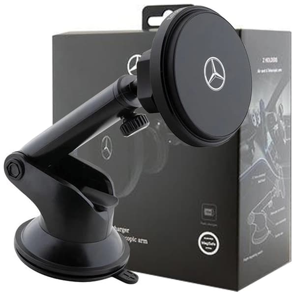 Mercedes Silver Stars MagSafe magnetisk feste for luftventil eller vindu? - svart