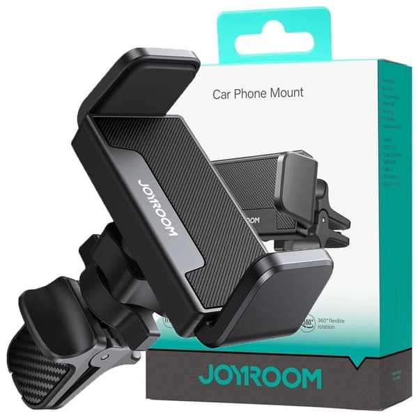 Joyroom biltelefonholder for luftventil? ventilasjonsdeksel svart (JR-ZS377)