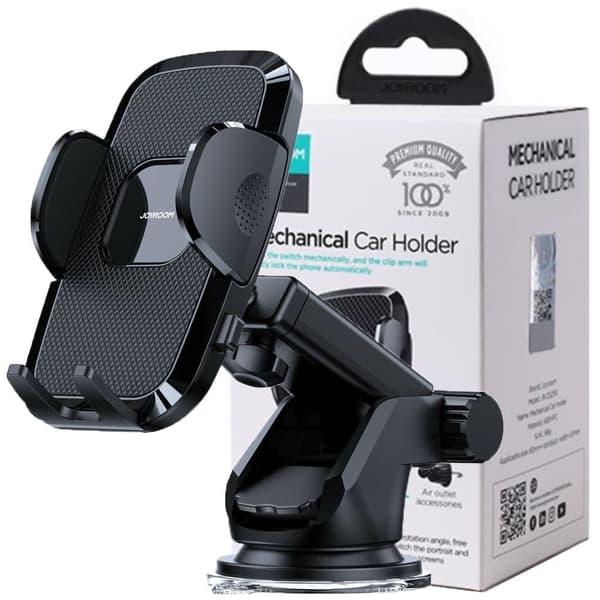 Joyroom biltelefonholder med teleskopisk uttrekkbar arm til bordet? dashbord og vinduer? svart (JR-ZS259)