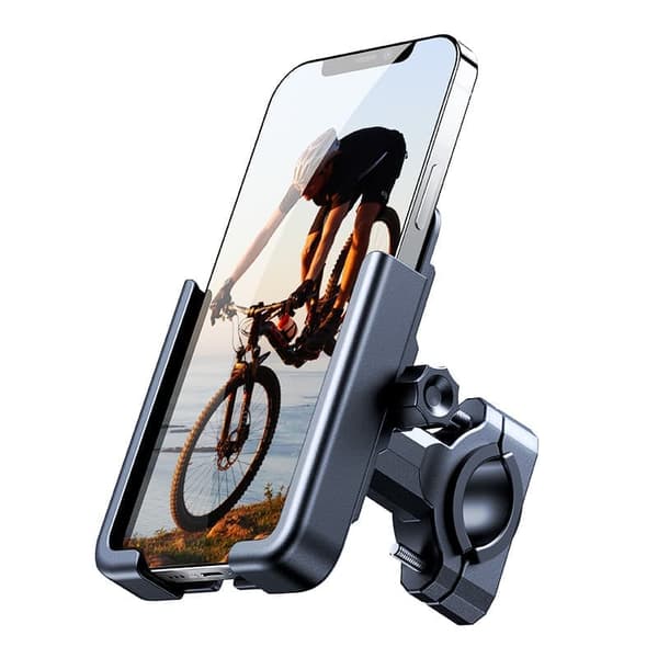 Wozinsky metalltelefonholder for sykkel, scooter svart (WBHBK3)