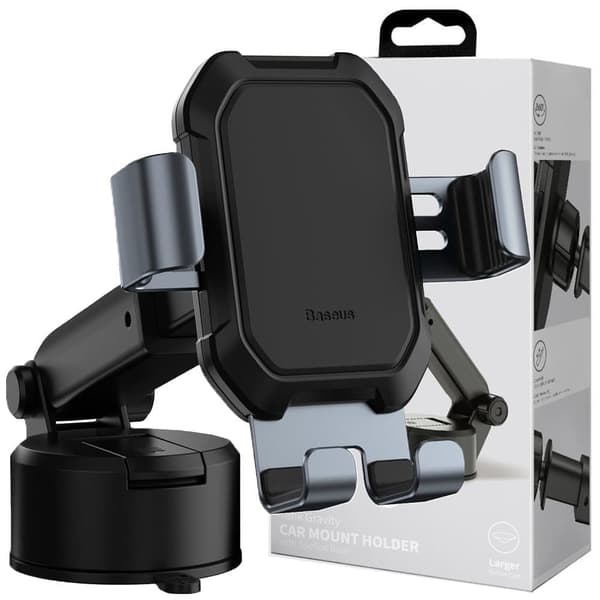 Baseus teleskopisk gravity bilvindusfeste? resepsjon? dashbord svart (SUYL-TK01) Sort