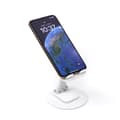 Miniatyrbild 1 av 2: 360 Roterbar Mobilhållare för Skrivbord, Telefonstativ och Mobilställ i Metall - VIT