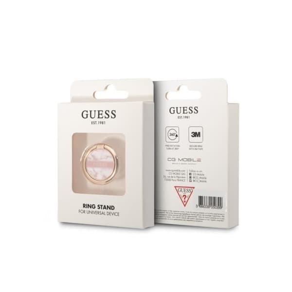 Guess Pink Marble Pattern Universal Support Ring